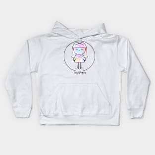 Introvert Girl Kids Hoodie